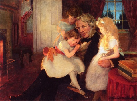 father with daughters